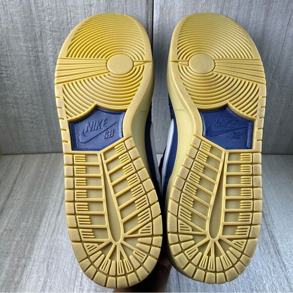 NEW Nike SB Dunk Low Pro Navy Guy Orange Label Skate Shoe fj1674-400 Men Size 19 - Picture 7 of 11